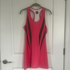 Bolle Pink and Black Sleeveless Tennis Dress